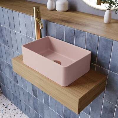 Matt Pink Rectangular Countertop Basin - Vida BeBa_28629 • £55.92