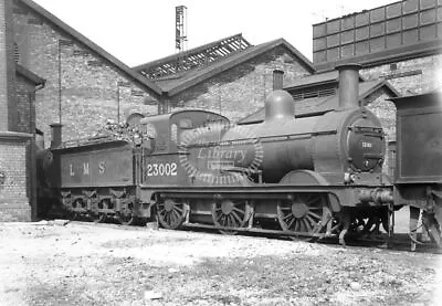 PHOTO LMS London Midland & Scottish Railway Steam Locomotive 23002 Canklow 1948 • £9.99