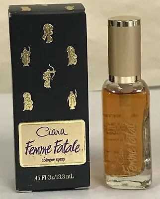 2 Bottles Ciara Revlon Femme Fatale Cologne Spray 0.45 Oz  Original Vintage • $30