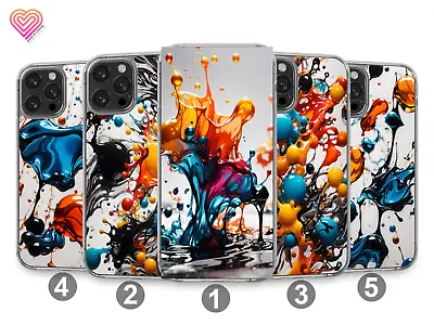 Liquid Ink Print Phone Case Cover Gel For Apple IPhone Samsung Galaxy Models 727 • £5.90