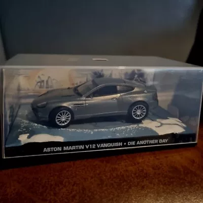 James Bond Aston Martin V12 Vanquish Die Another Day Car Sealed In Display Case • £9.99