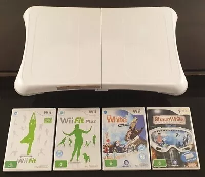 Nintendo Wii ✅ FIT PLUS BUNDLE WITH 4 GAMES & BALANCE BOARD • $75