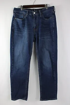 Levi 541 Mens Jeans 34x30 Blue Cotton Denim Medium Wash Straight Leg Zipper Fly • $16.99