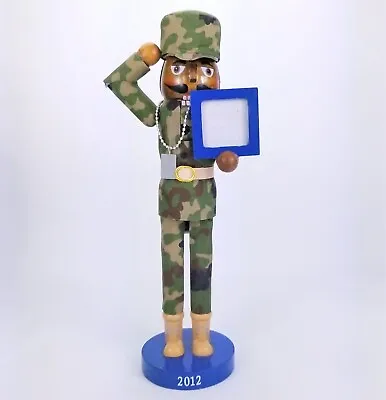 2012 Nutcracker African-American Army Soldier Man Photo Frame Target Wondershop • $12.95