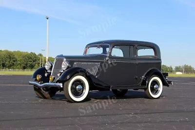 £29.48 • Buy Retro Ford 1934 V8 Deluxe Tudor Sedan High Res Wall Decor Print Photo Poster