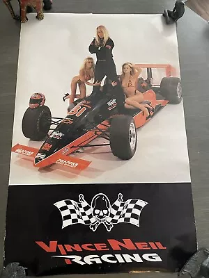 Vince Neil Racing Poster Rare Motley Crue Vintage • $30