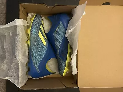 Adidas Mens Rare X 18+ FG Blue Yellow Soccer Cleats Size 9 U.S • $50