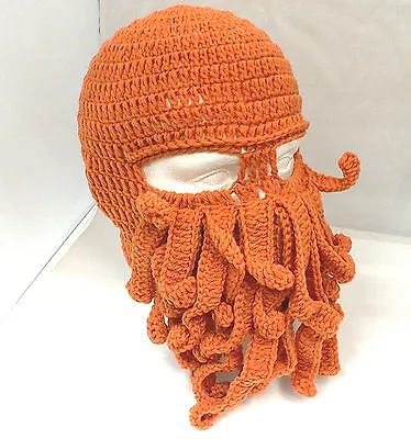 £13.95 • Buy Cthulhu Crochet Hat Mask Ski Squid Octopus Hat 