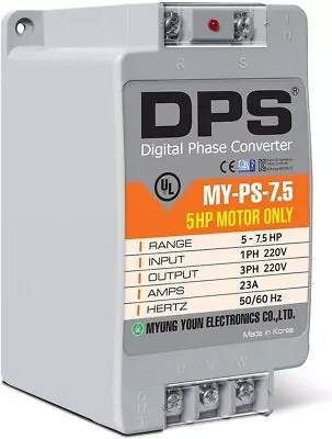 Digital Phase Shifter MY-PS-7.5 23A 7.5HP Drive 3 Phase Motor With 1 Phase 220V • $299