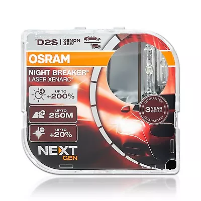 $135.50 • Buy D2S Osram 66240XNN Night Breaker Laser NEXT GEN HID Xenon Bulbs | Pack Of 2