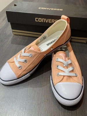 £5 • Buy Converse CTAS Ballet Lace Slip On Pumps VGUC UK Size 4 Sunset Glow Colour
