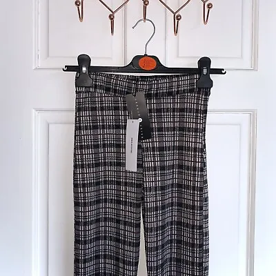 Daisy Street Check Flare Trousers Womens Size XS • £12