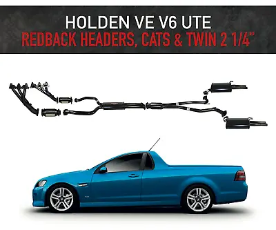 Holden Commodore VE Ute V6 3.6L -APS Headers Cats And Twin 2 1/4  Exhaust • $1673.56