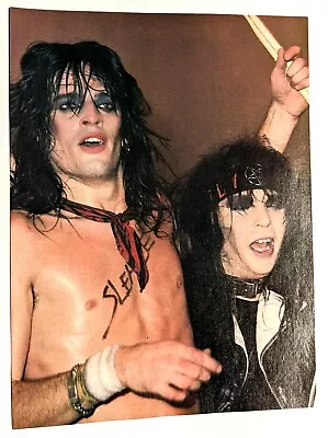 Motley Crue / Mick Mars & Tommy Lee Live / Magazine Full Page Pinup Poster (5) • $12.99