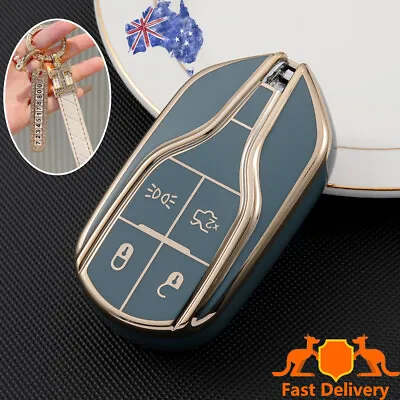 Luxury Soft Key Fob Case Covers For Maserati Levante GT Quattroporte Ghibli Grey • $18.04