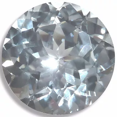 Lab Created Sapphire White Round Loose Gemstones Fine Cut AAA Quality • $7.16