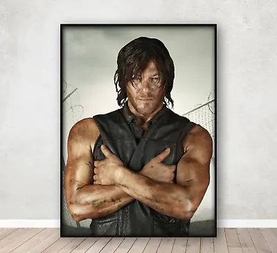 The Walking Dead Daryl Dixon Poster Home Decor Wall Art Print A4 Framed • £4.95