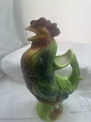 St Clément Vintage French Rooster Absinthe Pitcher Small Chip See Pictures • $36