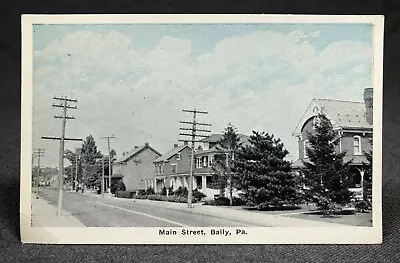 Main STreet Bally PA Postcard PC View DB Unposted Auburn Post Card Company • $7.50