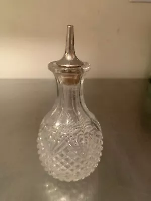 Antique Pressed Glass Barber Bottle - AB Clk • $45