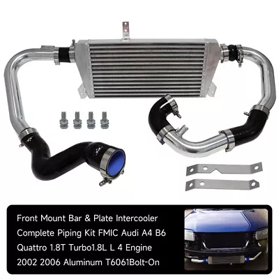 New Front Mount Intercooler Kit For Audi A4 1.8T Turbo B6 Quattro 2002-2006 BK • $216.99