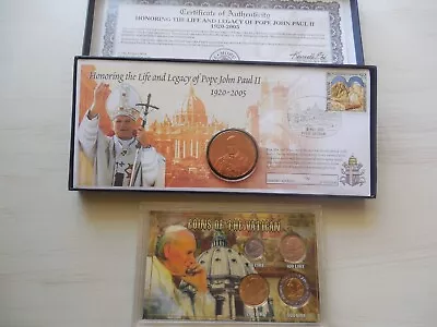 Coins Of The Vatican And Life And Legacy Of Pope John Paul Ii Coin & Stamp • $8.99