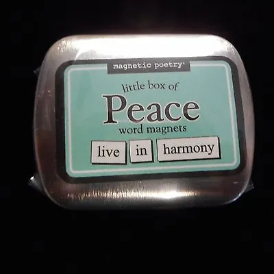 Magnetic Poetry Little Box Of PEACE Word Magnets • $7.95