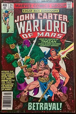 $4 • Buy JOHN CARTER, WARLORD OF MARS #24  Betrayal  1979  FN