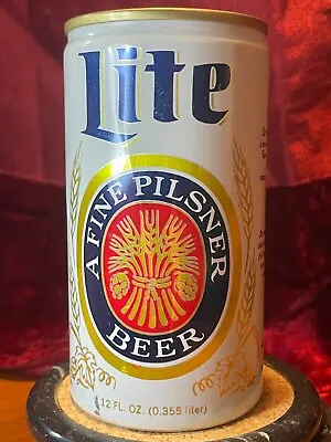 Miller Lite Beer | Vintage 12 Oz Pull Tab Can | 4 Cities | Miller Brewing Co. • $5