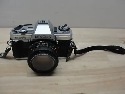 MINOLTA X-370 SLR 35mm CAMERA 50mm LENS JAPAN • $125