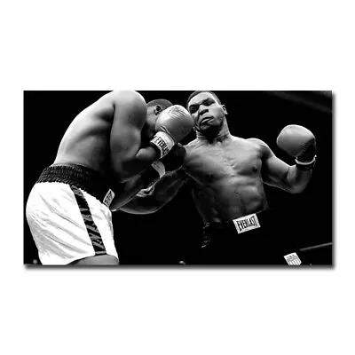 Mike Tyson Poster Print Black White Boxing Art Picture Dorm Room Wall Decor • $10.44