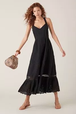 🖤 TIGERLILY Elati Maxi Dress - Black - Size 10 - Washed Only New - RRP $360 • $150