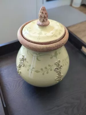 French Country Terra Cotta Vase With Lid • $18