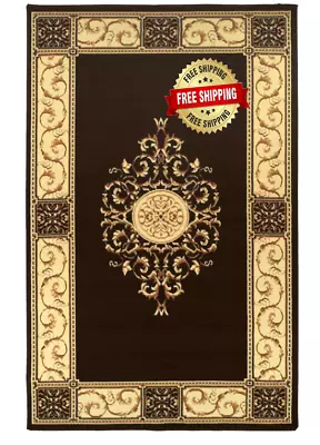 Carpetas Alfombras 5x8 Para Sala Habitacion Salas Comedor De Modernas Chocolate • $88.99