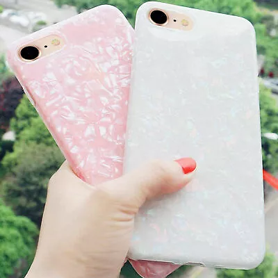 Marble Flake Gel Case For IPhone 12 11 Pro XR X Shockproof Silicone Back Cover • £2.98