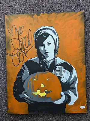 DANIELLE HARRIS Michael Myers Signed Halloween Original Pop Art Painting JSA COA • $299
