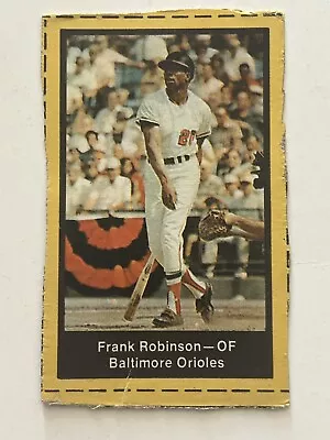 1969 Nabisco Game Flakes Frank Robinson Baltimore Orioles Cut Out Baseball Card • $3.65