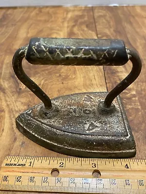 A.O.W. #2 SAD IRON 4  Miniature  Antique Cast Iron • $12.50