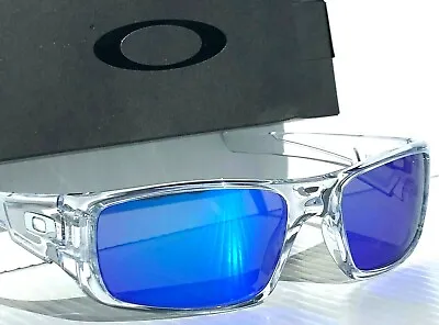 NEW* Oakley Crankshaft CLEAR POLARIZED Galaxy Blue Iridium Sunglass 9239 • $108.88