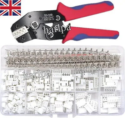 560PCS 2.54mm JST-XH Connector Kit Adapter Cable Terminal Socket M/F 2/3/4/5 PIN • £19.69