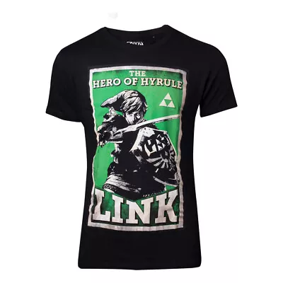 ZELDA EXTRA LARGE(XL) MENS T-SHIRT Link Hero Of Hyrule Nintendo Official License • £9.99