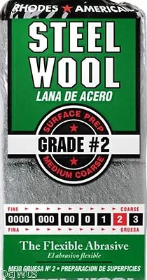 12 Pad Pack Steel Wool Grade 2 - Medium Coarse • $1.25