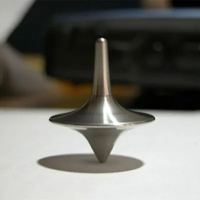 Spinning Top Metal Gyro Great Accurate Silver Totem Print Built To Last And Spin • $10.62