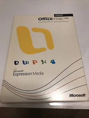 Microsoft Office Mac 2008 Expression Media • $8.90