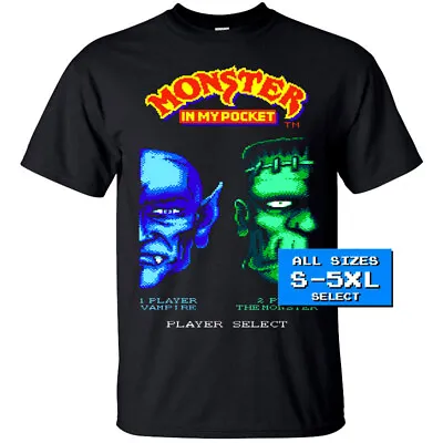 Monster In My Pocket NES Start Screen T Shirt BLACK All Sizes S-5XL 100% Cotton • $18