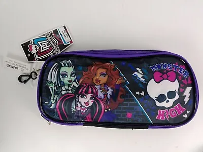 £12.73 • Buy Monster High Fangtastic Pencil Case Holder Bag Pens School Carrying Pouch Black