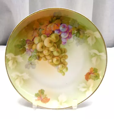 Vintage Art Pottery M Z Austria Decorative Plate Cluster Grapes 3-B • $37.79