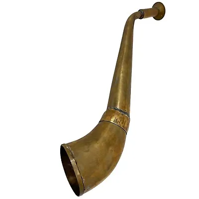 Ear Trumpet Stethoscope Pipe Fanfare Signal Horn Decoration 28cm Antique Style • £155.75