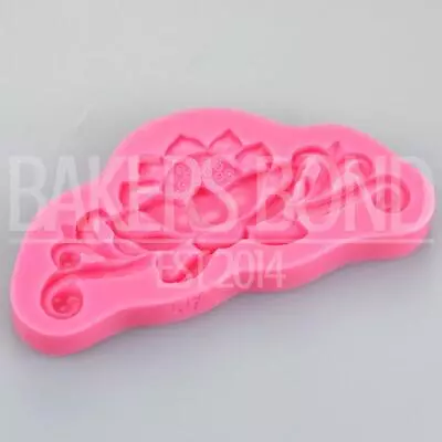 £3.95 • Buy Baroque Vintage Flower Burst Silicone Mould Cake Fondant Sugarcraft Topper