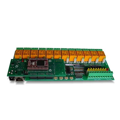 £153.25 • Buy Ethernet 12 Way Relay Output And 16 Inputs Module Board, Serial RS232 Controlled